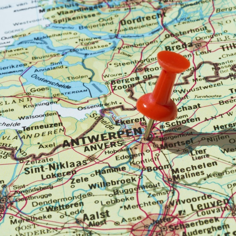 kaart vlaanderen antwerpen