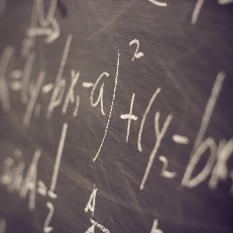 wiskunde formule bord