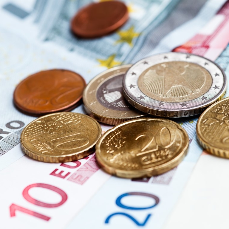 euro biljetten munten